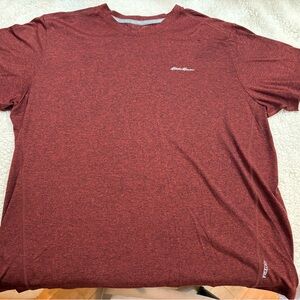Eddie Bauer Men's Maroon Short Sleeve Tee